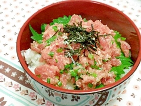 簡単♪ネギトロ丼